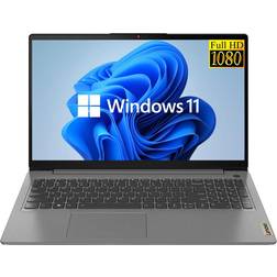 Lenovo IdeaPad 3 Laptop, 15.6" FHD Anti-Glare Display, Intel Core i3-1115G4 Processor, Intel UHD Graphics, Fingerprint Reader, Remote Work Ready, Grey, Windows 11 Home in S Mode(20GB RAM | 1TB SSD)